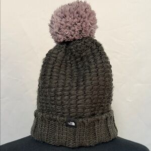 North Face Removable Pom Beanie
